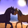 Frollo's and Esmeralda's Horses