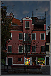 lonely man in lovely Venice