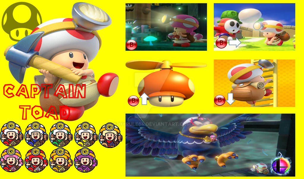 Captain Toad Super Smash Bros. Moveset by Hyrule64 on DeviantArt