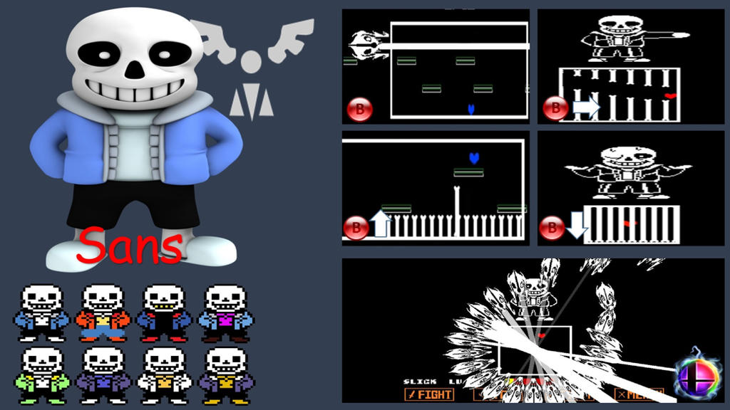 Sans Super Smash Bros Moveset by Hyrule64 on DeviantArt