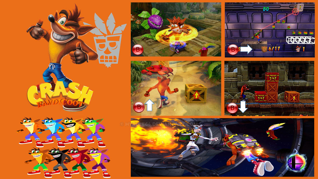 Crash Bandicoot Smash Bros DLC Potential (Moveset,Spirits,Stage