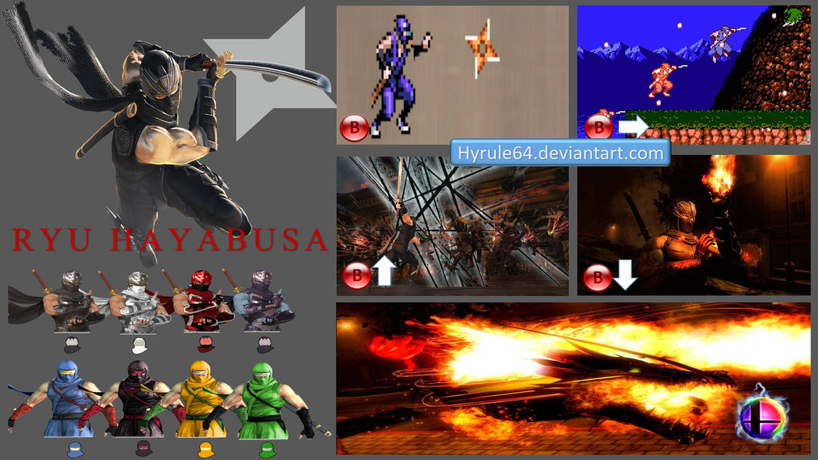 Ryu Moveset Ryu Hayabusa Super Smash Bros Moveset by Hyrule64 on DeviantArt