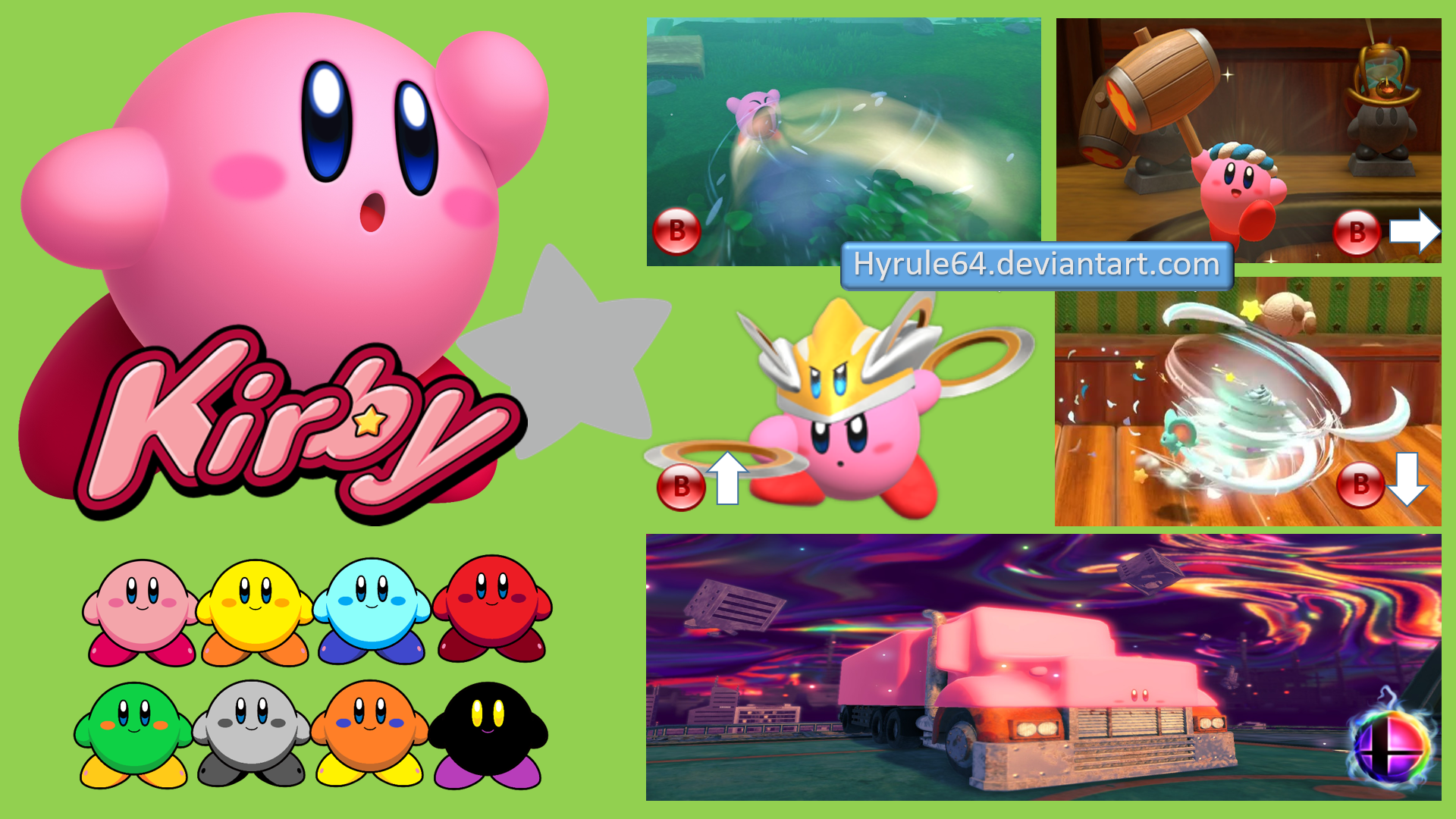 The Ranger Ability Color Pack [Kirby and the Forgotten Land] [Mods]