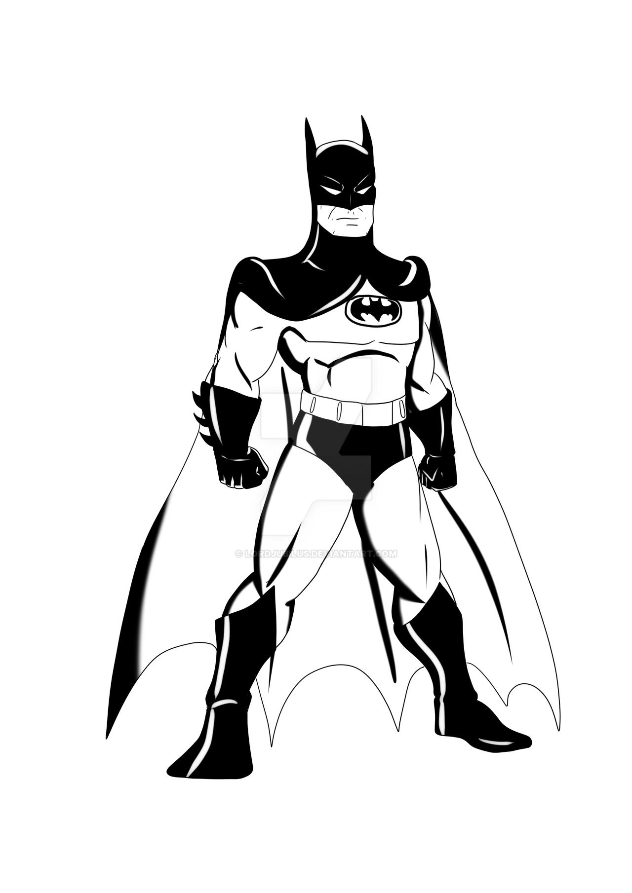 Batman Bw by Lordjubilus on DeviantArt