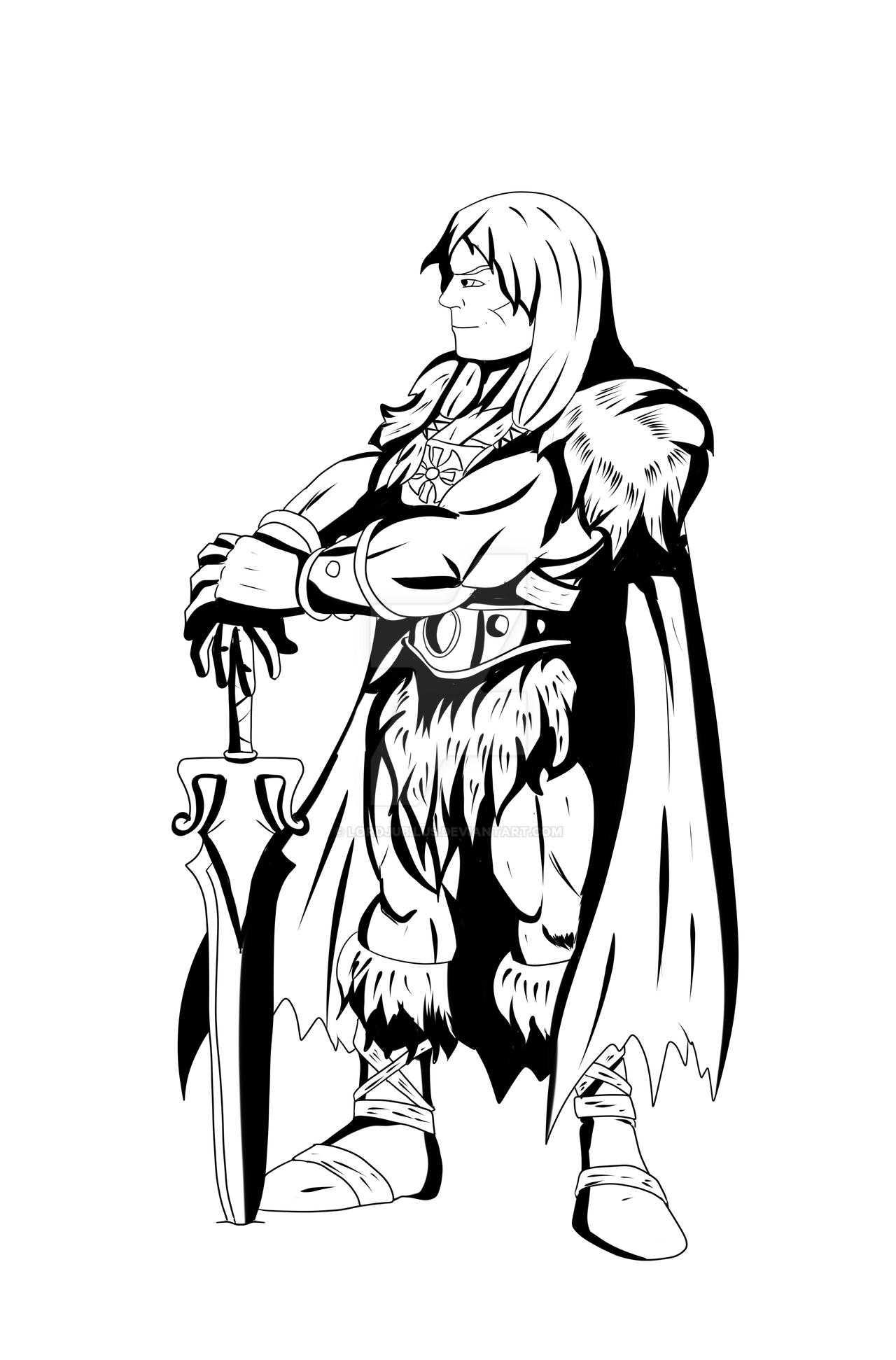 King Raskull King Grayskull bw by Lordjubilus on DeviantArt