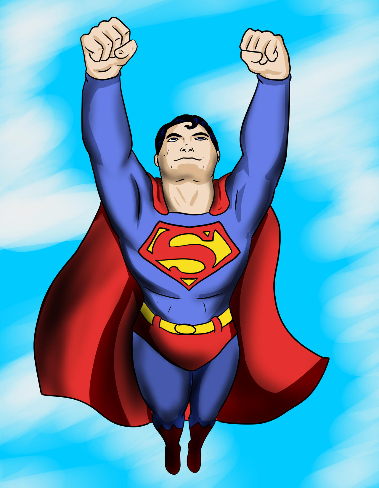 Superman Fly by Lordjubilus on DeviantArt