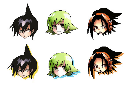 Shaman King - Len Tao, Lyserg Diethel, Yoh Asakura