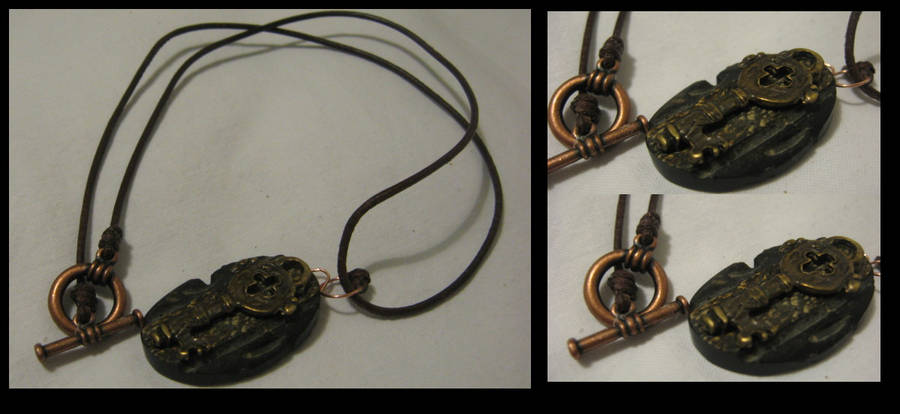 Steampunk Necklace - Key by linderel