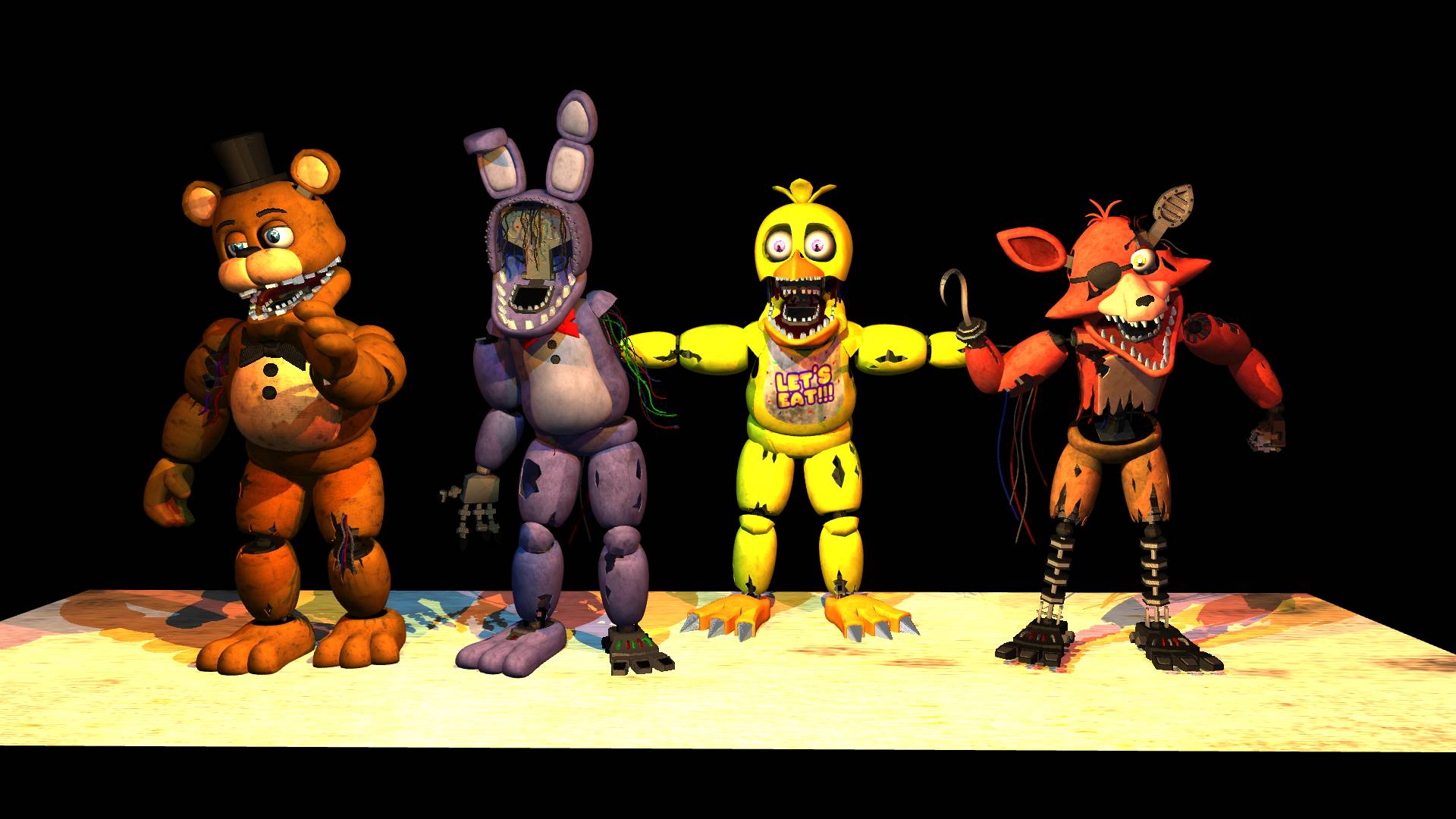 (P3D/Fnaf) Withered Animatronics by EpicBR2 on DeviantArt