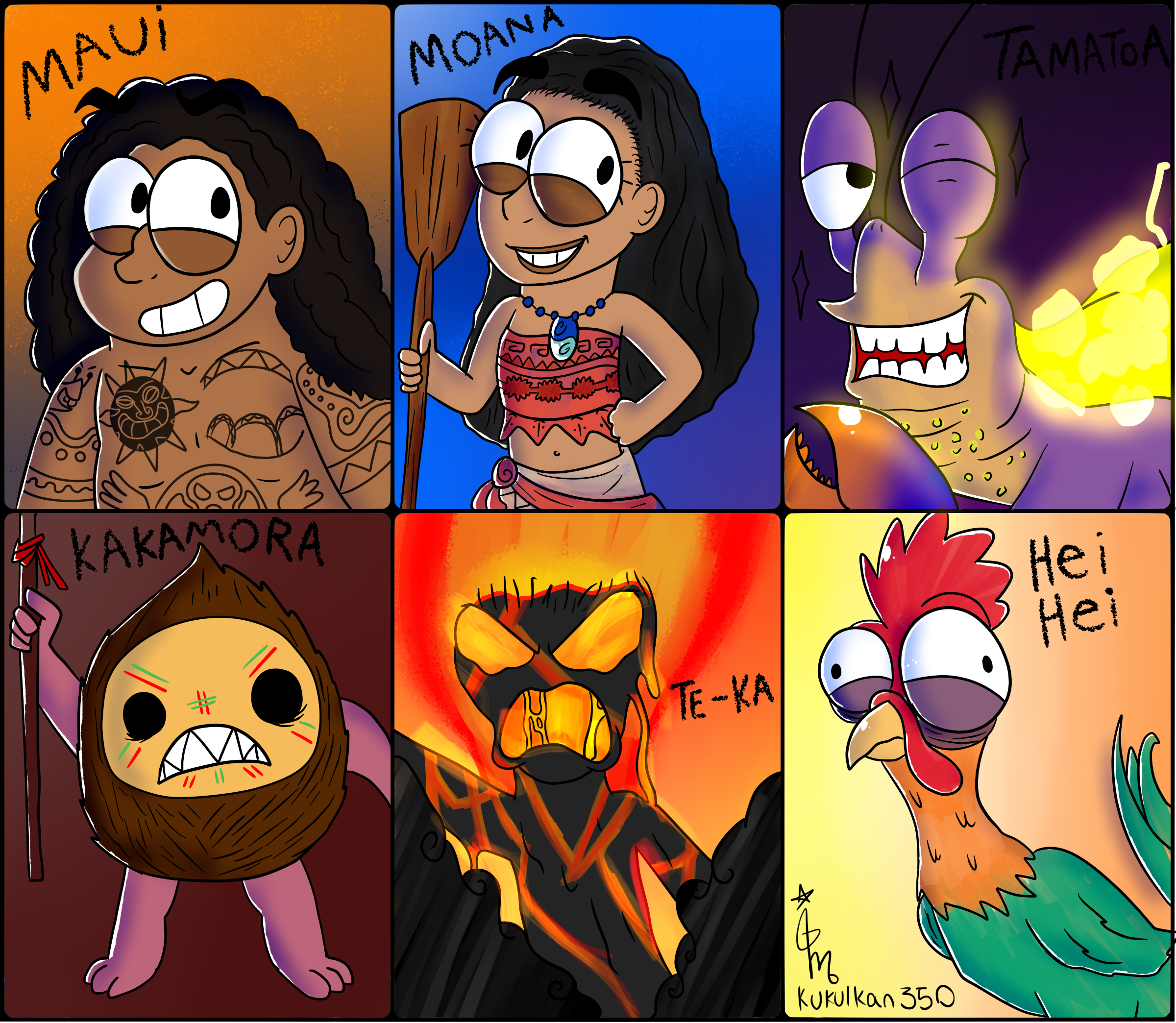 Moana Characters By Kukulkan350 On Deviantart Moana Characters By Kukulkan350 On Deviantart