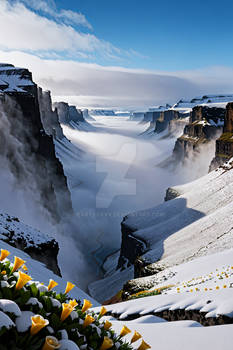 Ice Flower Canyon Landscape