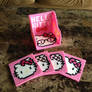 Hello Kitty Perler Bead Coaster Set