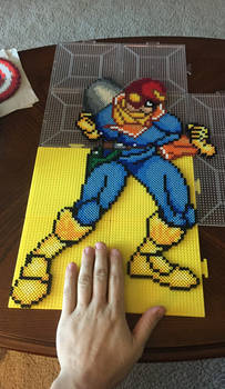 Captain Falcon Perler Bead Sprite