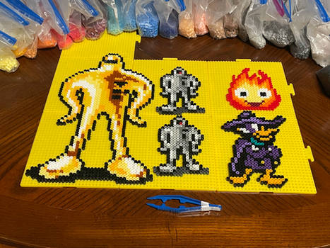 Starman Super and Darkwing Duck Perler bead art