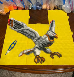 Falconzord Perler bead art