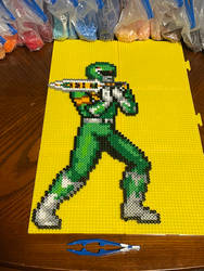 Green Ranger Perler bead art