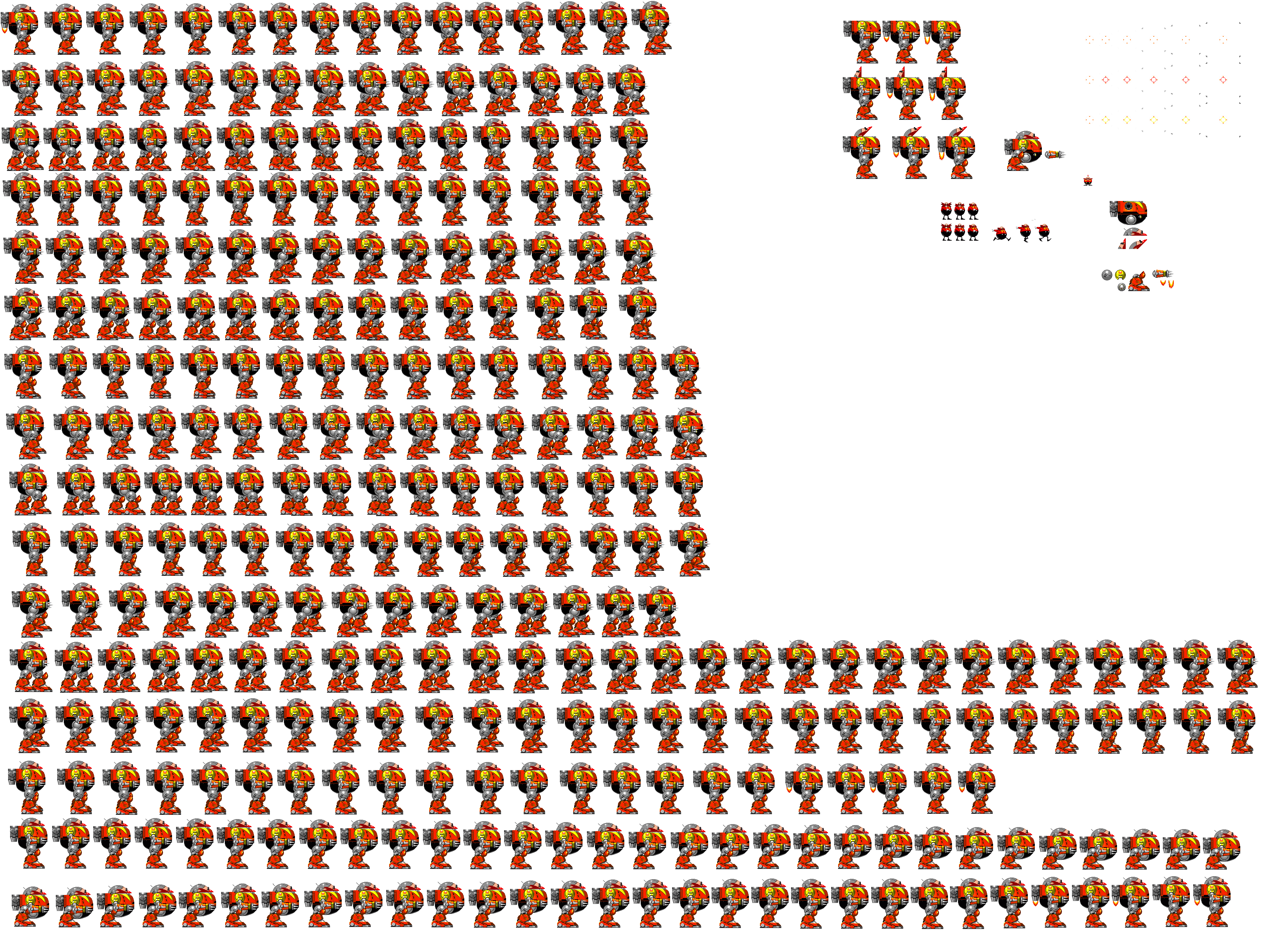 Sprite Notes DEATH EGG ROBOT SPRITE SHEET by neomar654 on DeviantArt