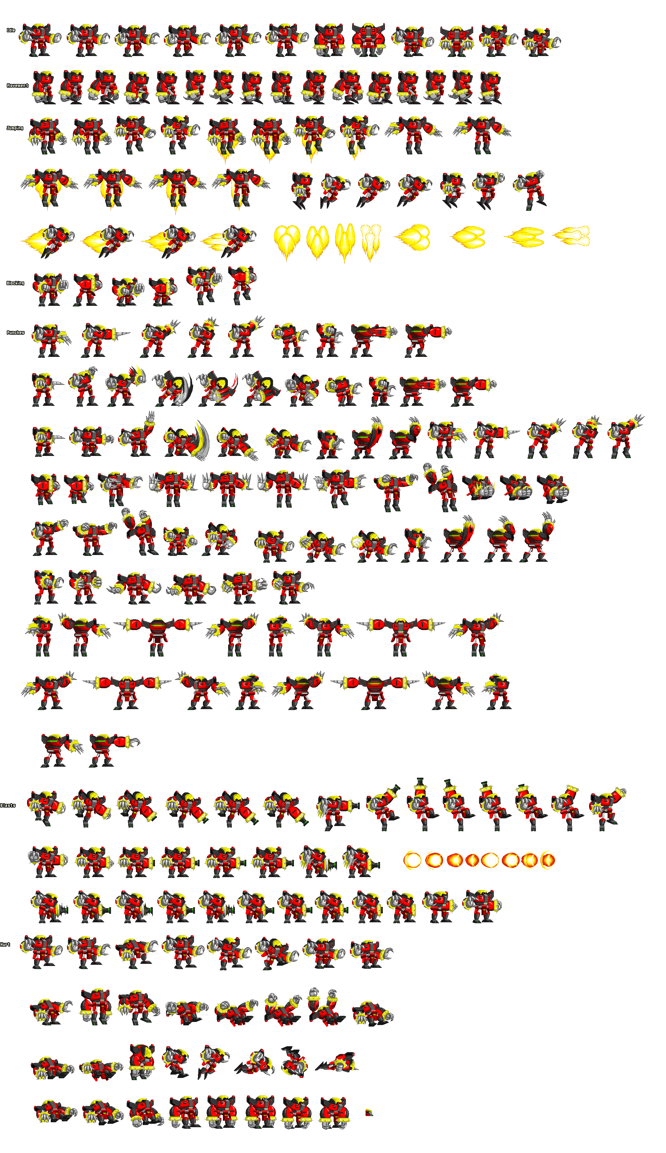 NEO METAL SONIC SPRITE SHEET by neomar654 on DeviantArt