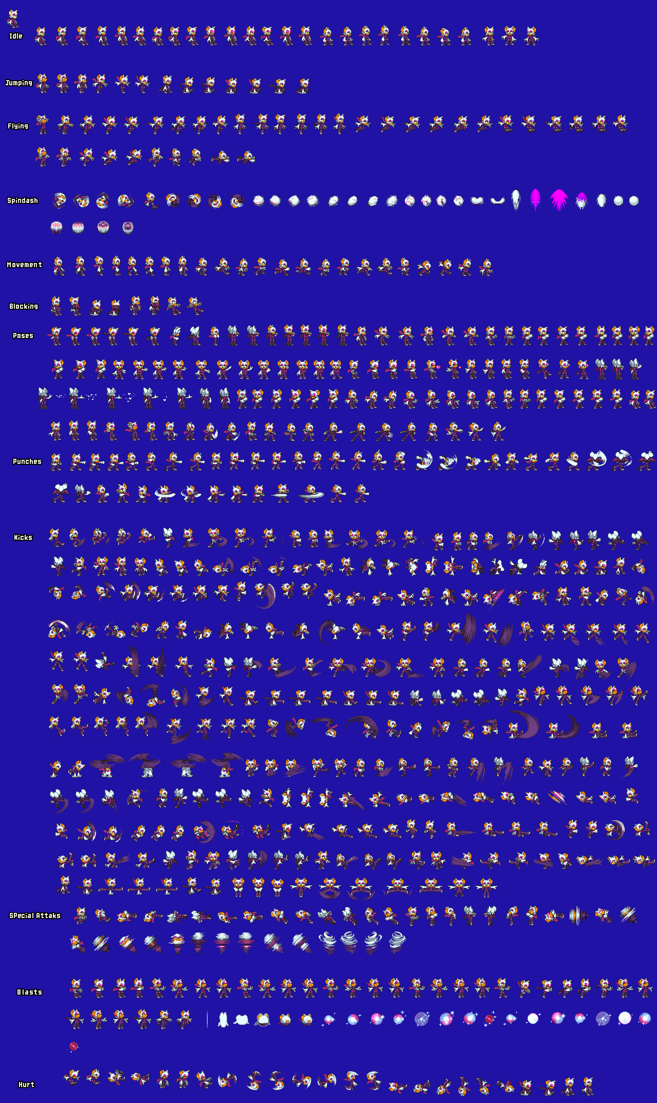 Modern Sonic Sprite Sheet by RedactedAccount on DeviantArt