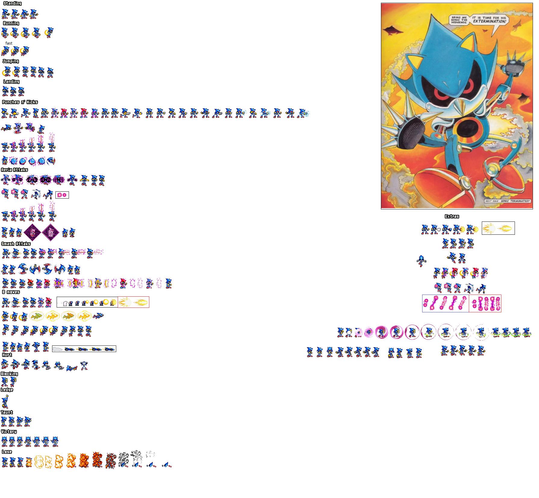 Pixilart - metal sonic sprite sheet *gif form by Tuxedoedabyss03