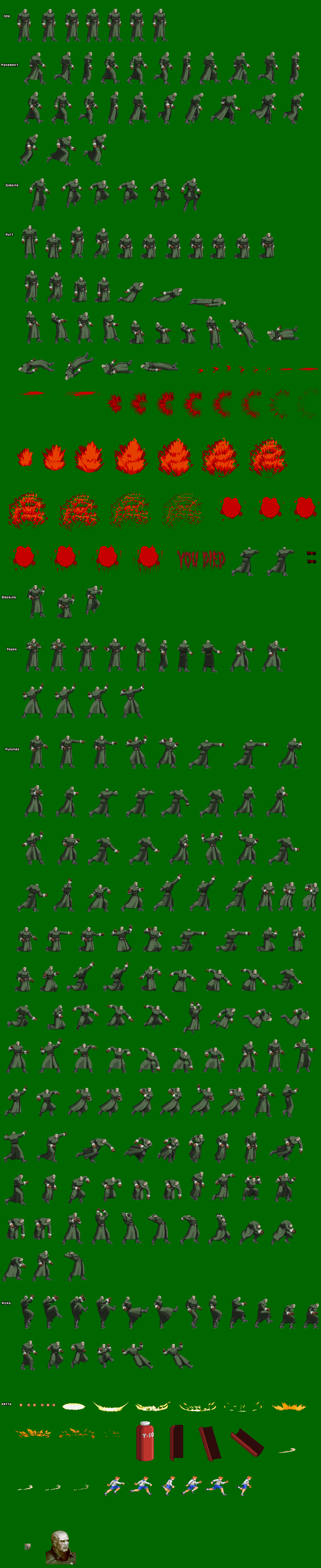 Xrt Sprites TYRANT T-103 (MR.X) SPRITE SHEET by neomar654 on DeviantArt
