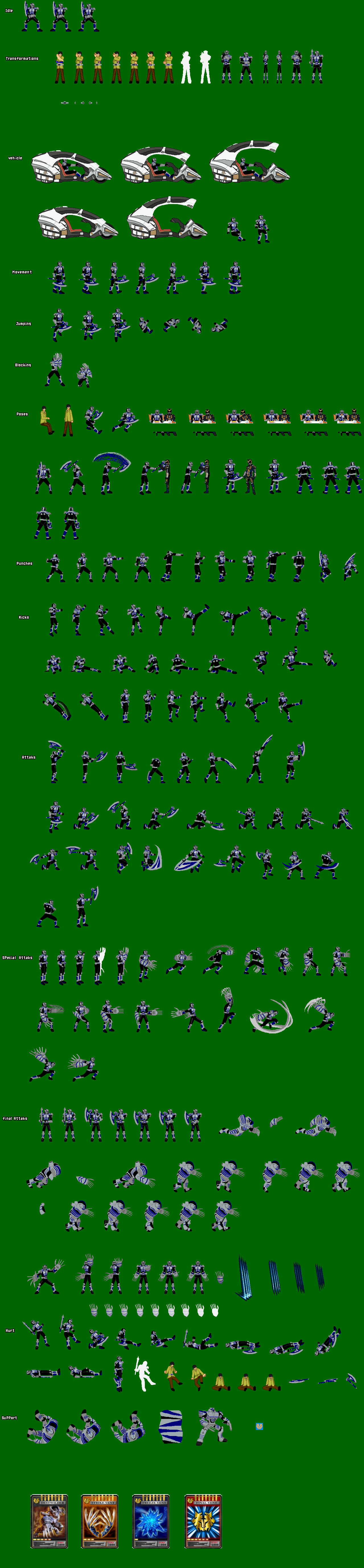 KAMEN RIDER TIGER (AXE) SPRITE SHEET by neomar654 on DeviantArt