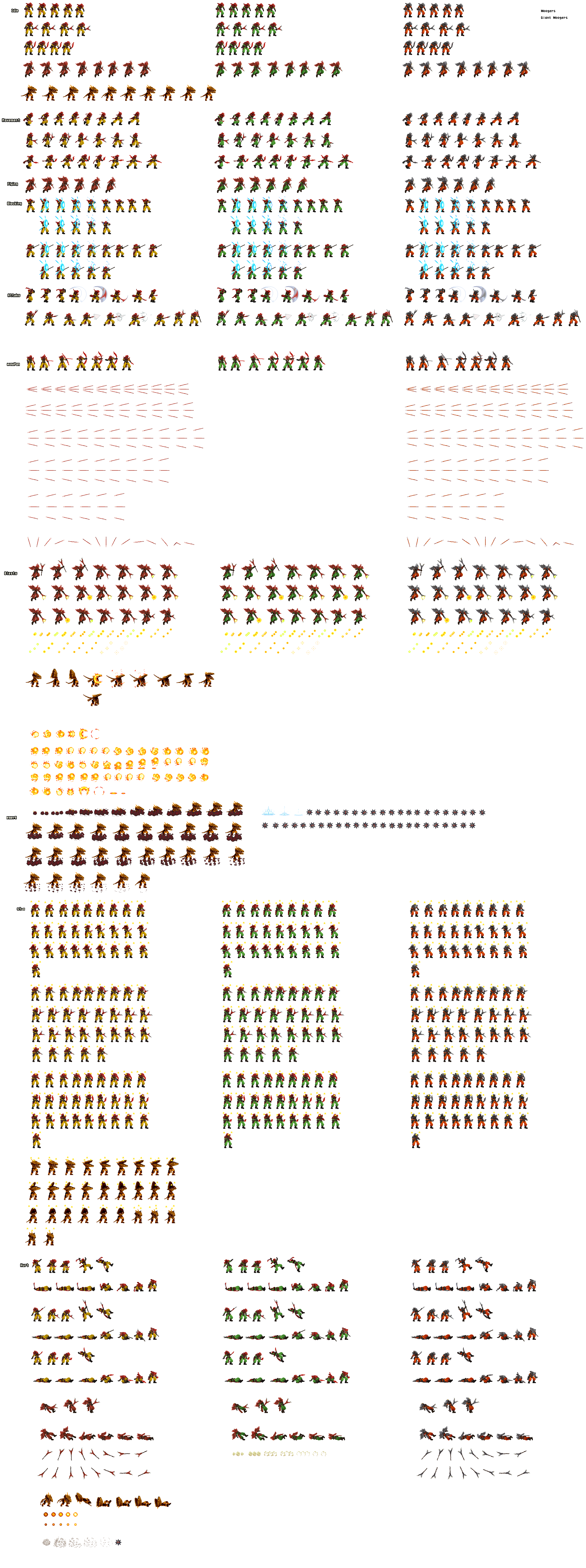 Spitfangs Moogers/Spitfangs/Nighloks sprite sheet by neomar654 on DeviantArt