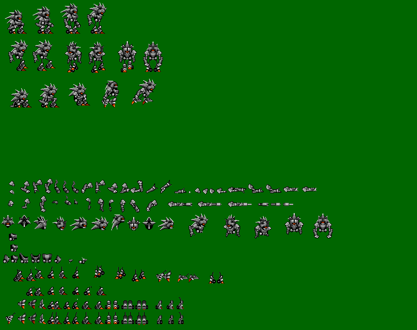 Mecha Sprite Mecha Sonic Sprites Deviantart