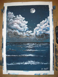 Night Sea Scape