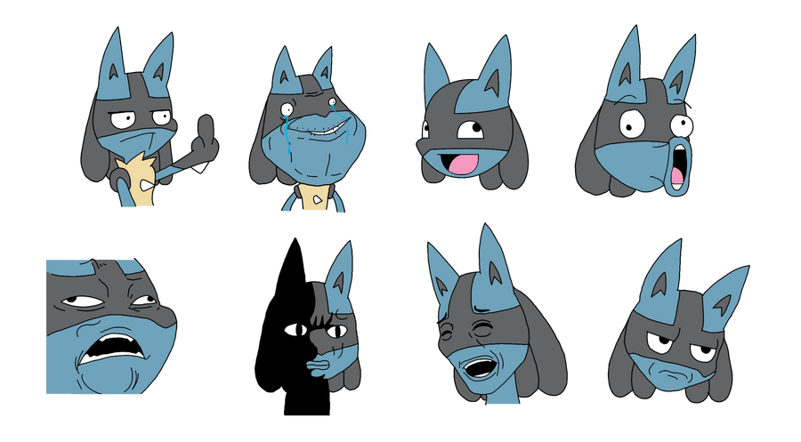 Lucario Meme faces