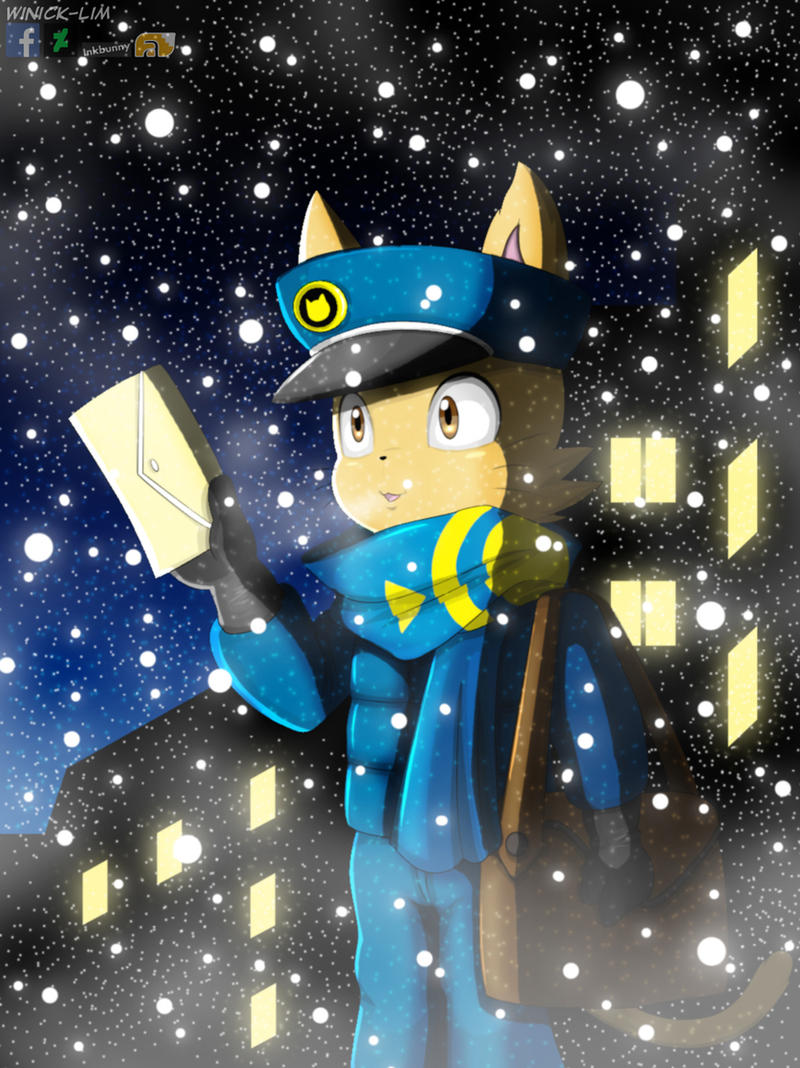 Night Winter Postman by Winick-Lim on DeviantArt