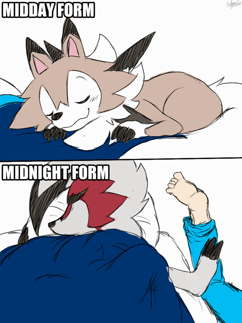Sleep with Lycanroc by Winick-Lim