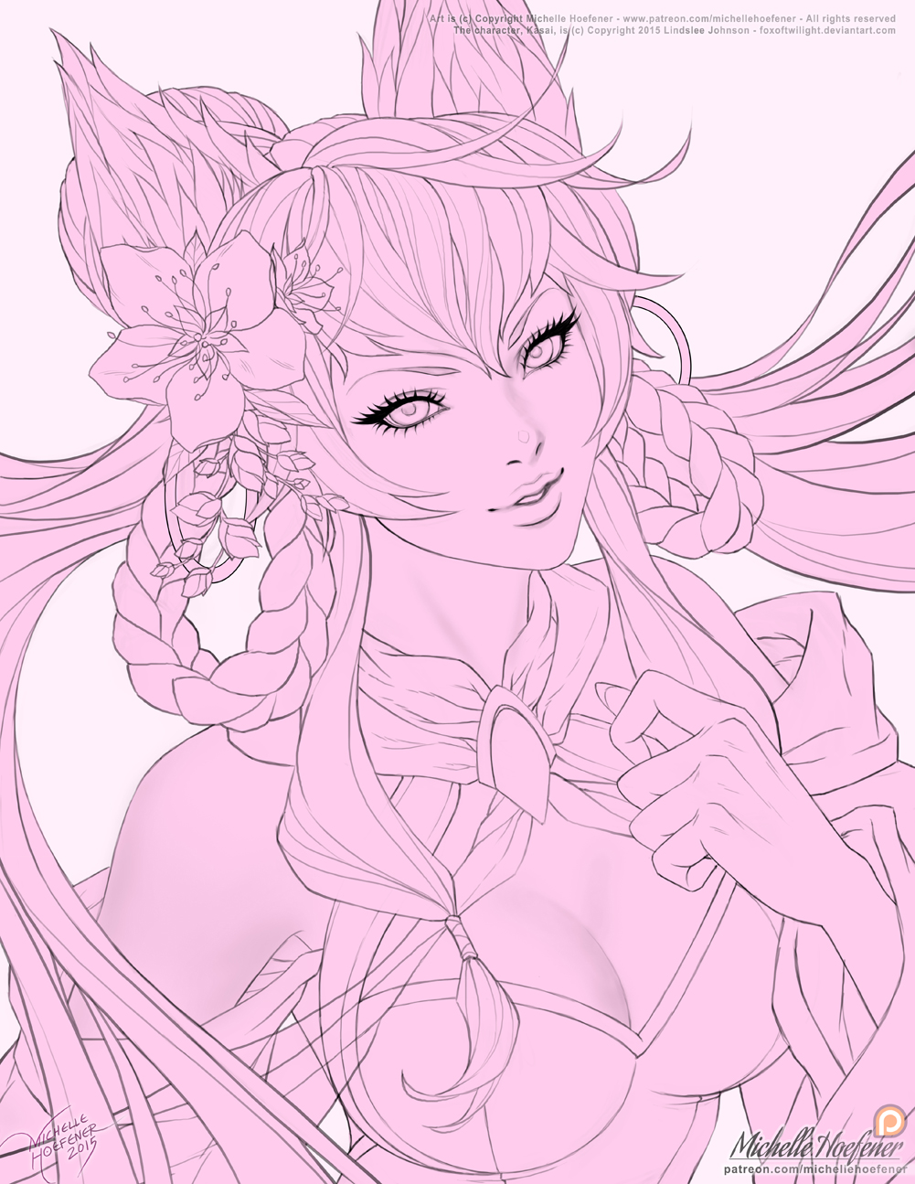 Commission - Kasai 2015 - Lineart