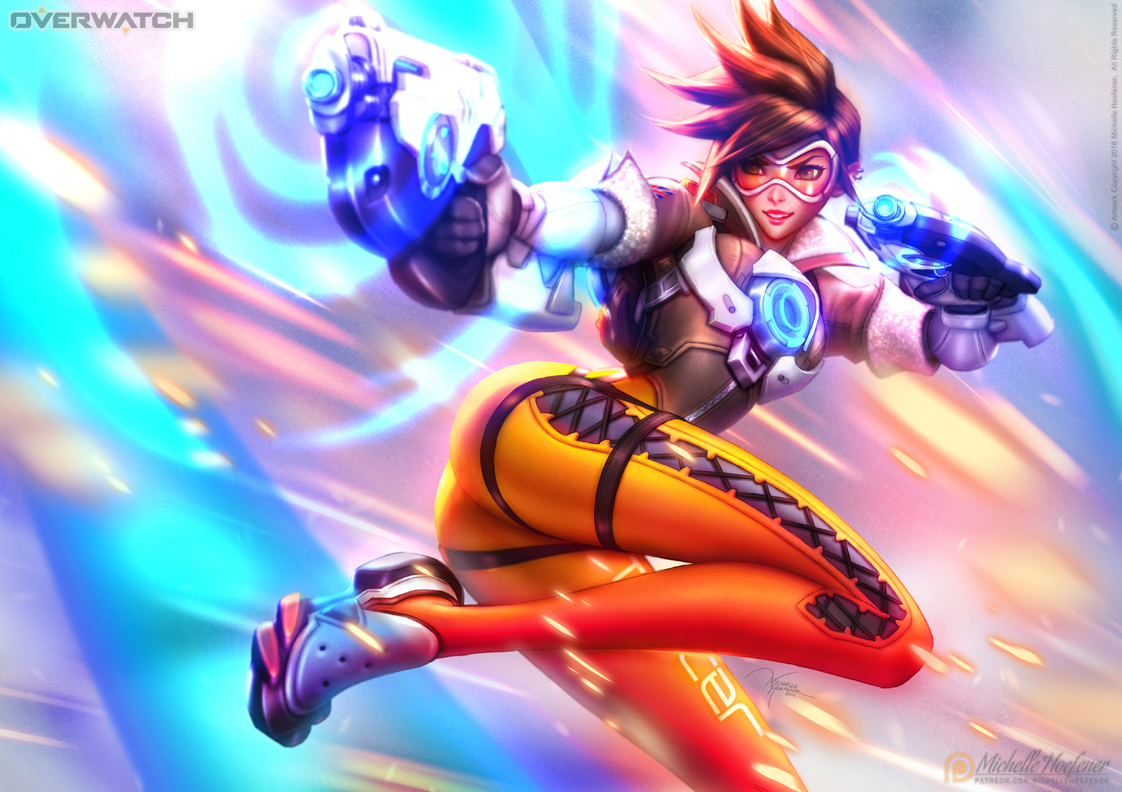 TRACER - 21 Days of Overwatch by MichelleHoefener