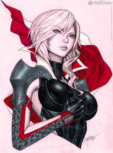 lightning farron (final fantasy and 2 more) drawn by monori_rogue