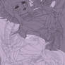Aki and Kia - Yang and Yin - Line Art (Inverse)
