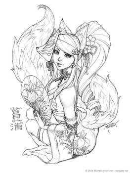 Iris Silver Kitsune