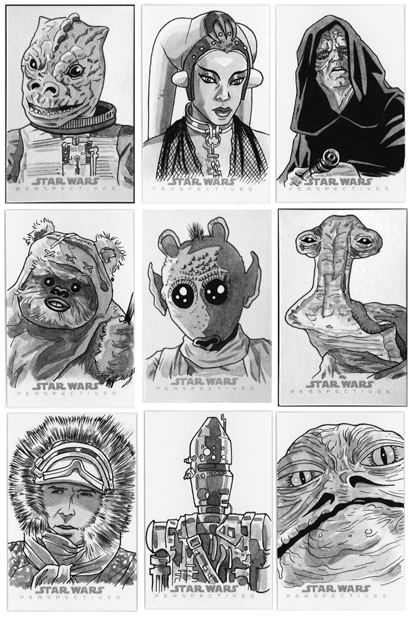 Star wars sketch cards - 2