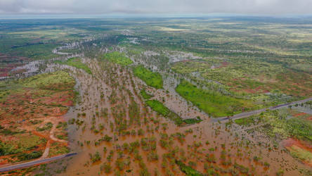 Outback Queensland flooding.