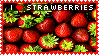 I heart Strawberries Stamp