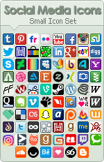Social Media Icons by poserfan