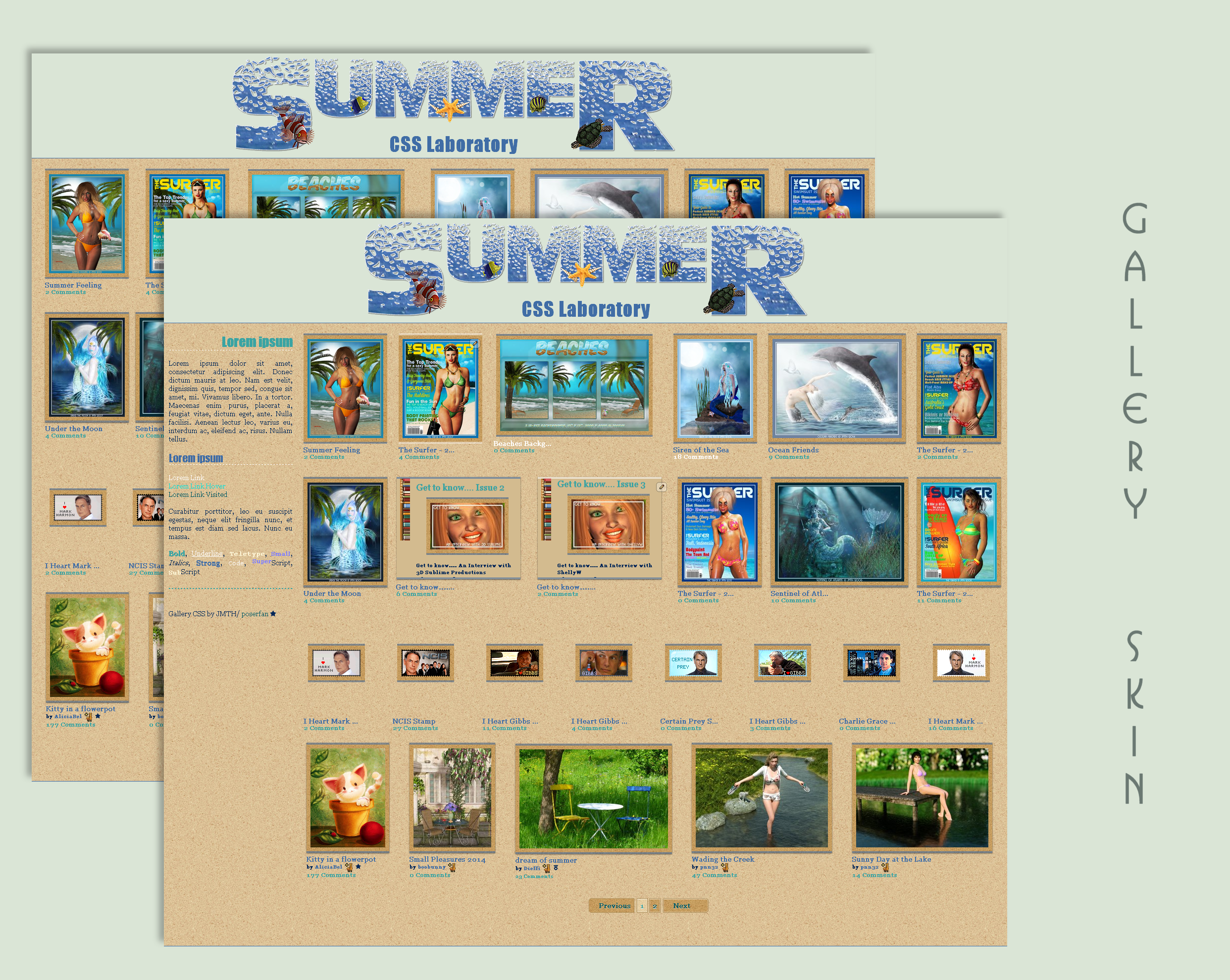 Seasons Summer Gallery CSS Vol.1.5