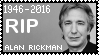 R.I.P. Alan Rickman Stamp by poserfan