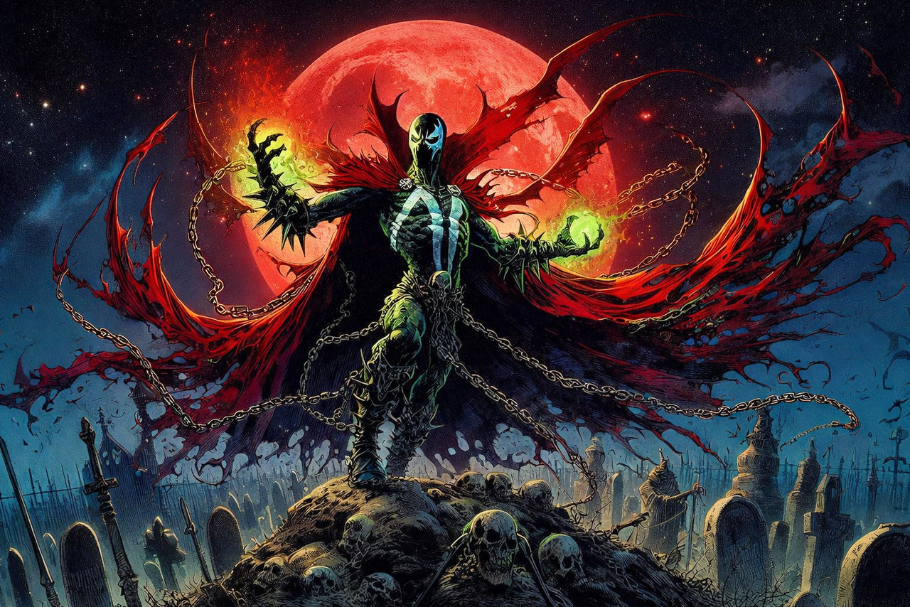 Moon Spawn Spawn Beneath the Blood Moon by Trific on DeviantArt