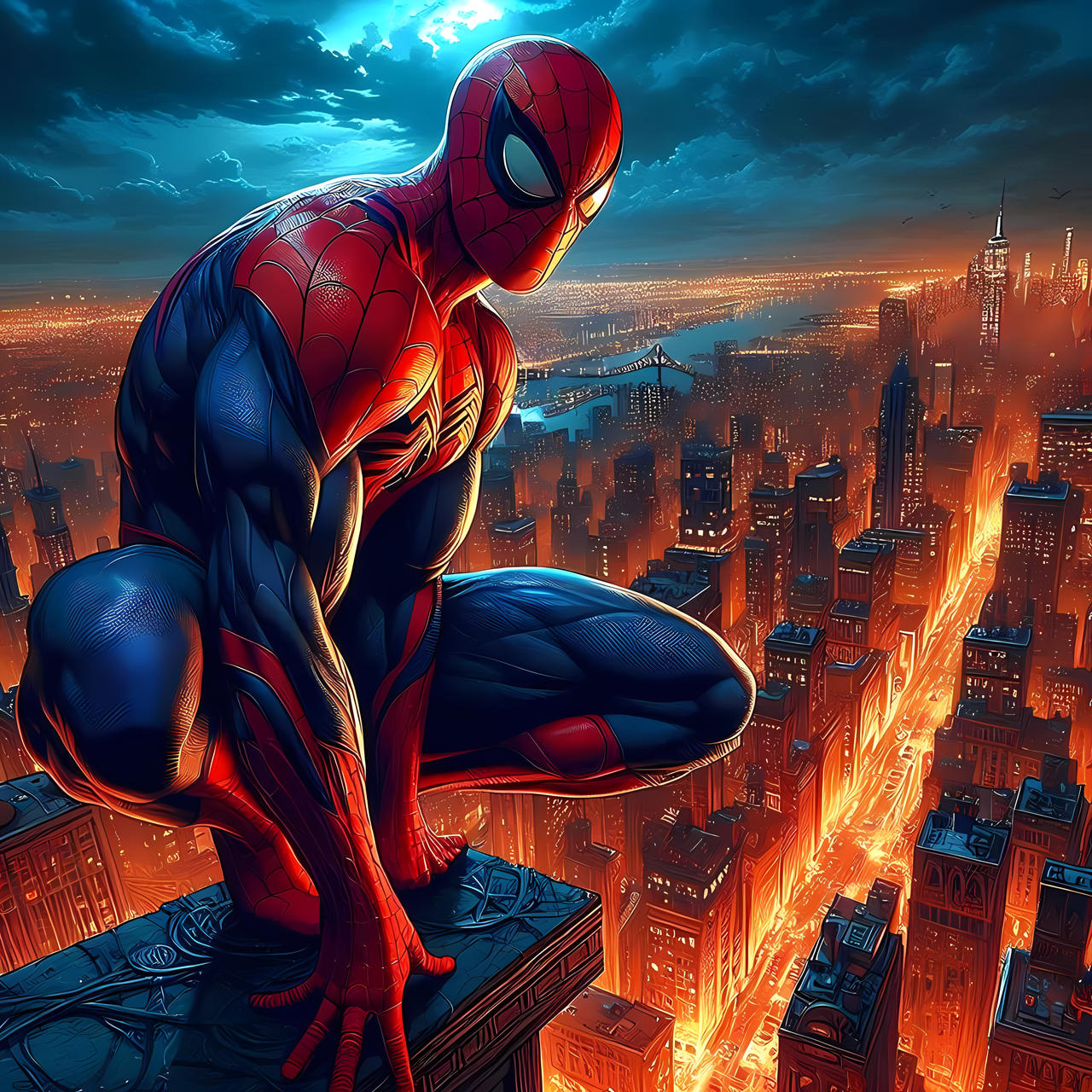 Spiderman Above The City By Trific On DeviantArt spiderman-above-the-city-by-trific-on-deviantart