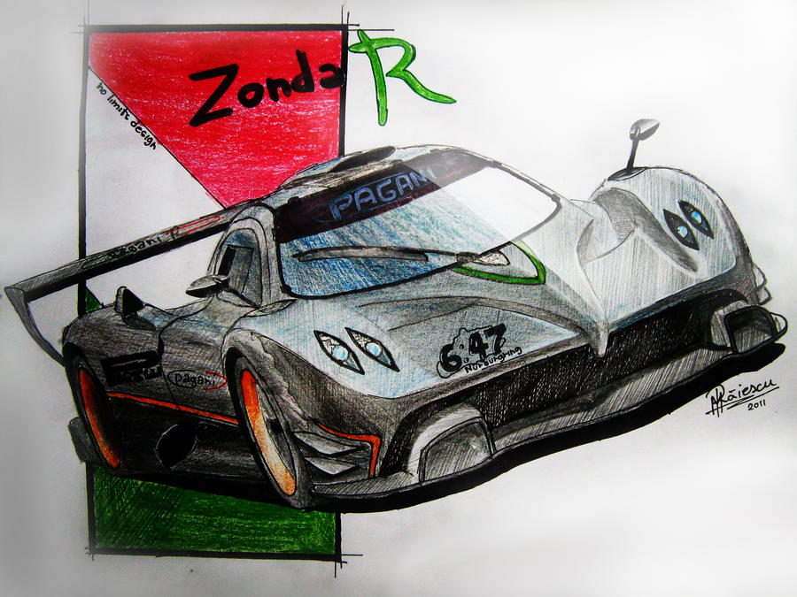 Pagani Zonda R sketch by nolimitsdesign on DeviantArt