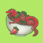 Strawberry Lizard by Xscapix