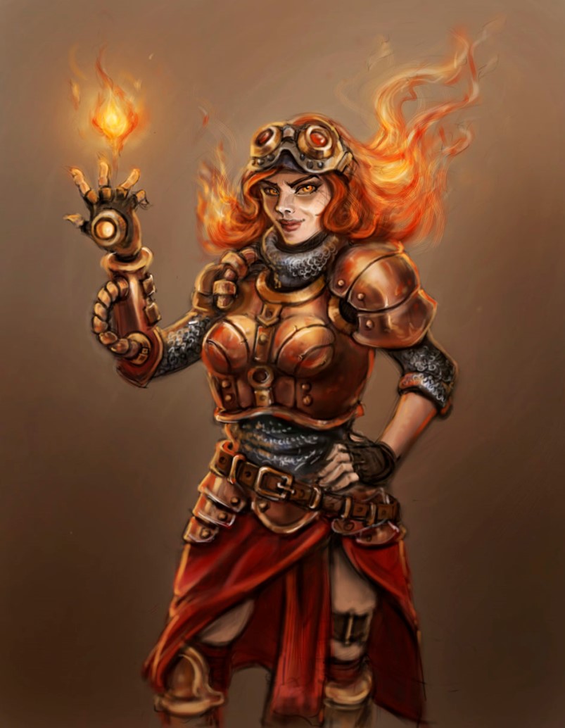Muscle Pyromancer Pyromancer Chandra by ReddNekk on DeviantArt