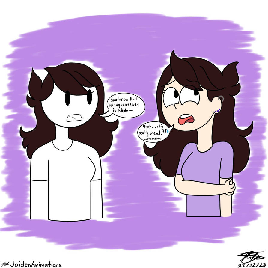 A fanart i did a while ago. she liked it on instagram :D : r/ jaidenanimations