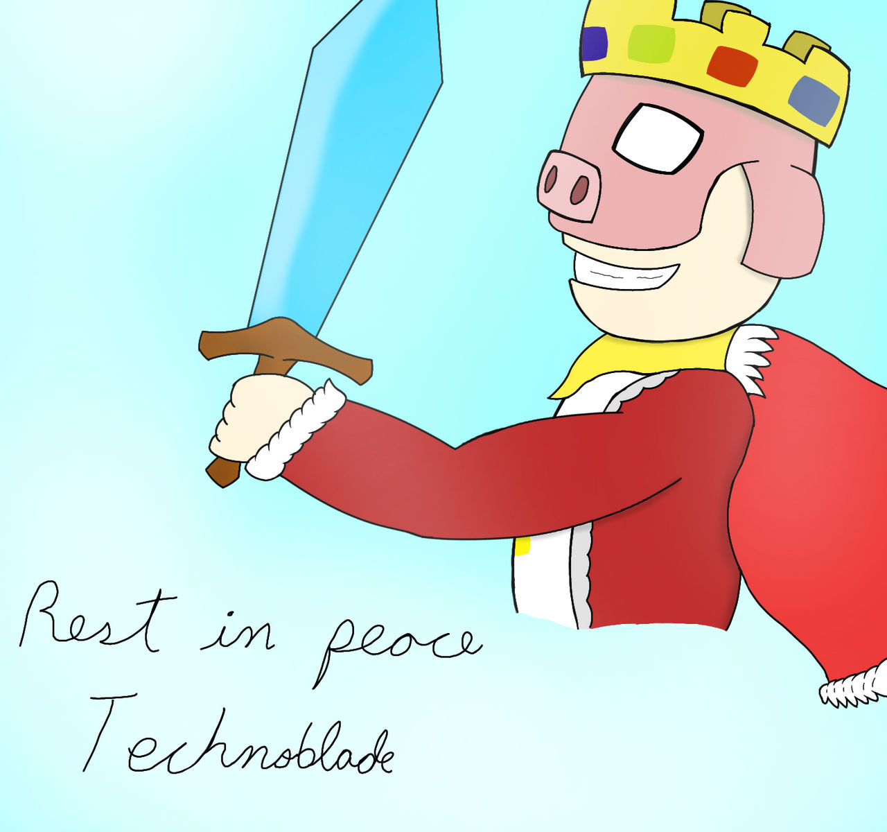 RIP Technoblade Art #2 by beeblbob on DeviantArt